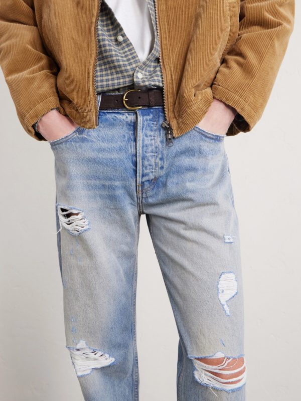Straight-Leg Distressed Jeans - CU Straight-Leg Distressed Jeans - CU
