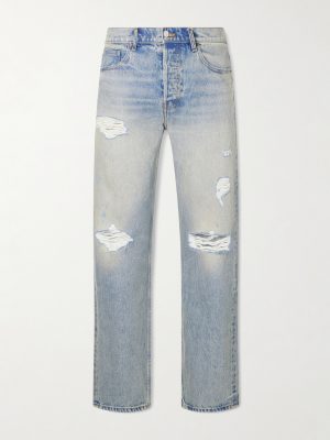Straight-Leg Distressed Jeans Straight-Leg Distressed Jeans