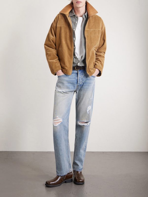 Straight-Leg Distressed Jeans - OU Straight-Leg Distressed Jeans - OU
