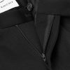 Straight-Leg Pleated Grain De Poudre Wool Trousers - CU