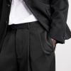 Straight-Leg Pleated Grain De Poudre Wool Trousers - E1