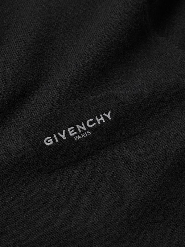 Logo-Print Wool and Cashmere-Blend Hoodie - CU Logo-Print Wool and Cashmere-Blend Hoodie - CU