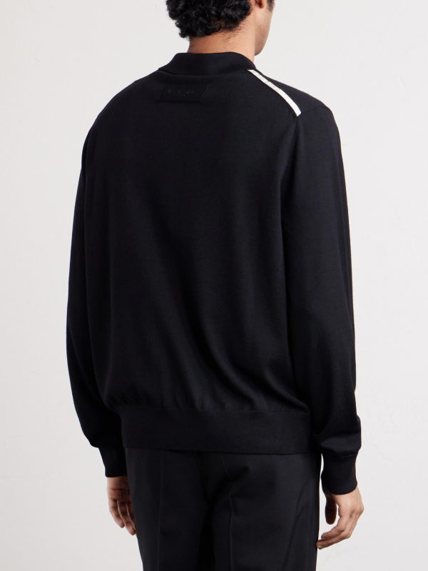 Wool Polo Sweater - BK Wool Polo Sweater - BK