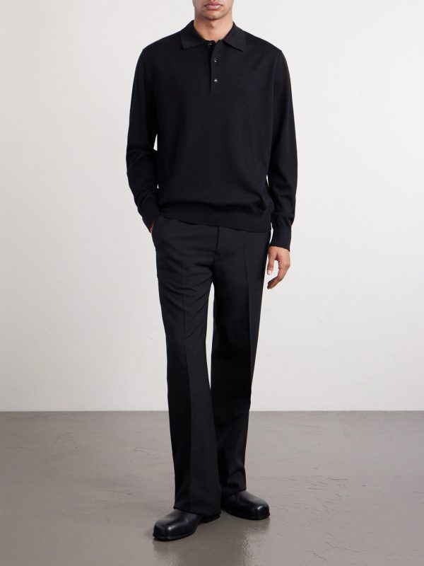 Wool Polo Sweater - OU Wool Polo Sweater - OU