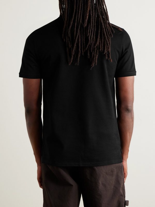 Cotton-Piqué Polo Shirt - BK