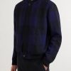 Checked Twill Varsity Jacket - FR Checked Twill Varsity Jacket - FR