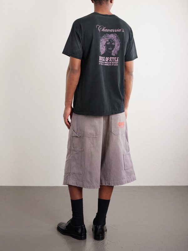 Printed Cotton T-Shirt - BK