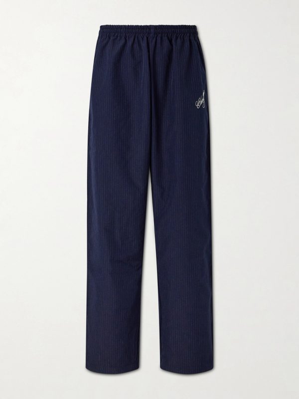 Ruff Rider Straight-Leg Logo-Embroidered Shell Track Pants