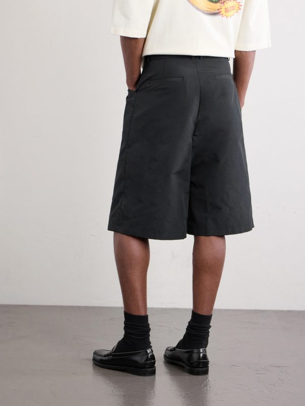 Chilango Straight-Leg Pleated Woven Bermuda Shorts - BK Chilango Straight-Leg Pleated Woven Bermuda Shorts - BK