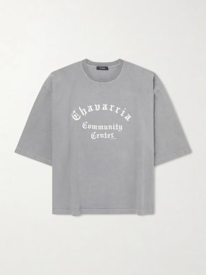 Chavarria Logo-Print Cotton-Jersey T-Shirt Chavarria Logo-Print Cotton-Jersey T-Shirt