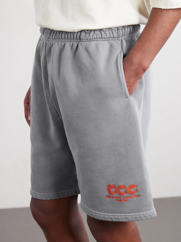 CCC Buffalo Straight-Leg Logo-Embroidered Cotton-Jersey Shorts - CU CCC Buffalo Straight-Leg Logo-Embroidered Cotton-Jersey Shorts - CU