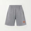 CCC Buffalo Straight-Leg Logo-Embroidered Cotton-Jersey Shorts CCC Buffalo Straight-Leg Logo-Embroidered Cotton-Jersey Shorts