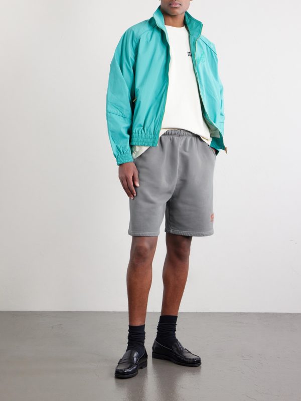 CCC Buffalo Straight-Leg Logo-Embroidered Cotton-Jersey Shorts - OU CCC Buffalo Straight-Leg Logo-Embroidered Cotton-Jersey Shorts - OU