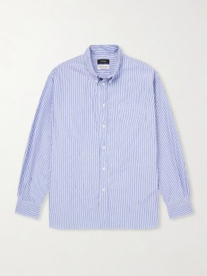 Veterano Striped Cotton-Blend Shirt Veterano Striped Cotton-Blend Shirt