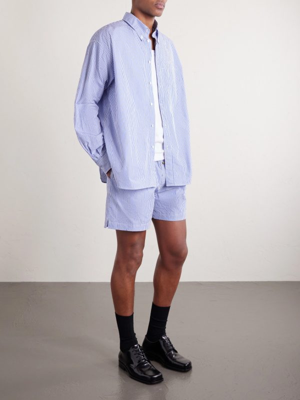 Veterano Striped Cotton-Blend Shirt - OU Veterano Striped Cotton-Blend Shirt - OU