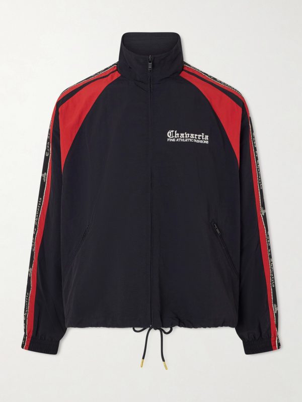 Casa De Chavarria Logo-Detailed Shell Jacket