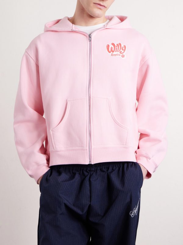 Willy Ropita Logo-Print Cotton-Jersey Zip-Up Hoodie - FR