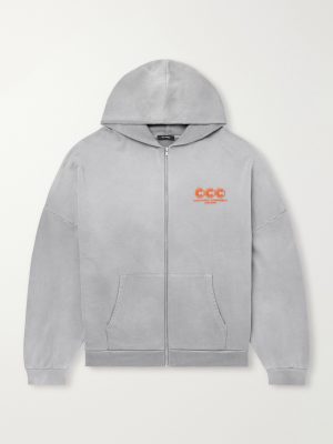Logo-Embroidered Cotton-Jersey Zip-Up Hoodie Logo-Embroidered Cotton-Jersey Zip-Up Hoodie