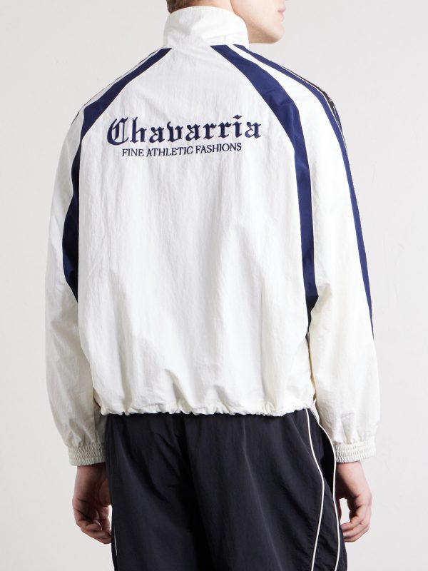 Casa De Chavarria Logo-Detailed Shell Jacket - BK Casa De Chavarria Logo-Detailed Shell Jacket - BK