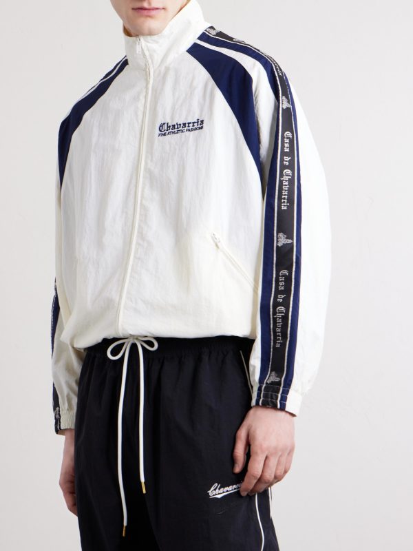 Casa De Chavarria Logo-Detailed Shell Jacket - FR Casa De Chavarria Logo-Detailed Shell Jacket - FR