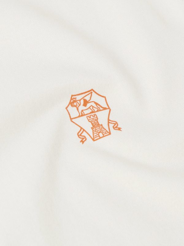 Logo-Print Cotton-Jersey Mock-Neck T-Shirt - CU Logo-Print Cotton-Jersey Mock-Neck T-Shirt - CU