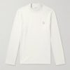 Logo-Print Cotton-Jersey Mock-Neck T-Shirt Logo-Print Cotton-Jersey Mock-Neck T-Shirt