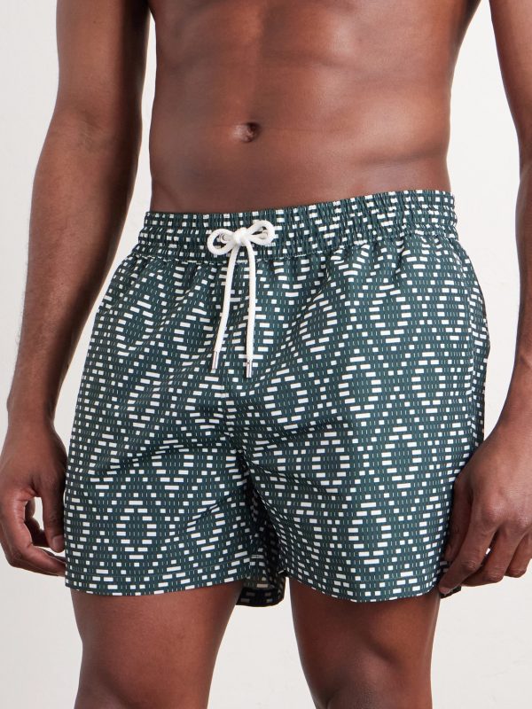 Rio Straight-Leg Mid-Length Printed Recycled Swim Shorts - FR Rio Straight-Leg Mid-Length Printed Recycled Swim Shorts - FR