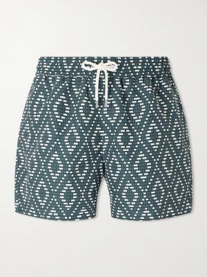 Rio Straight-Leg Mid-Length Printed Recycled Swim Shorts Rio Straight-Leg Mid-Length Printed Recycled Swim Shorts