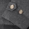 Double-Breasted Shearling-Trimmed Quilted Wool Down Jacket - E1
