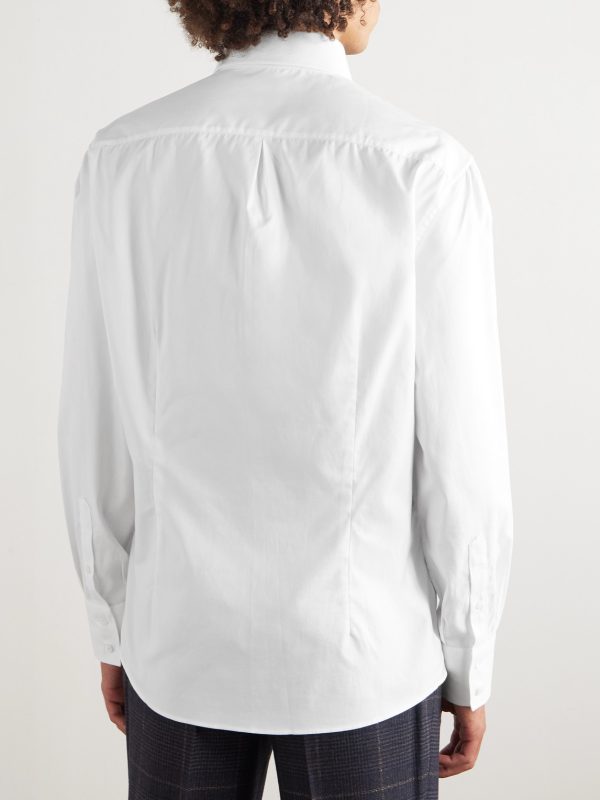 Slim-Fit Cotton Oxford Shirt - BK Slim-Fit Cotton Oxford Shirt - BK