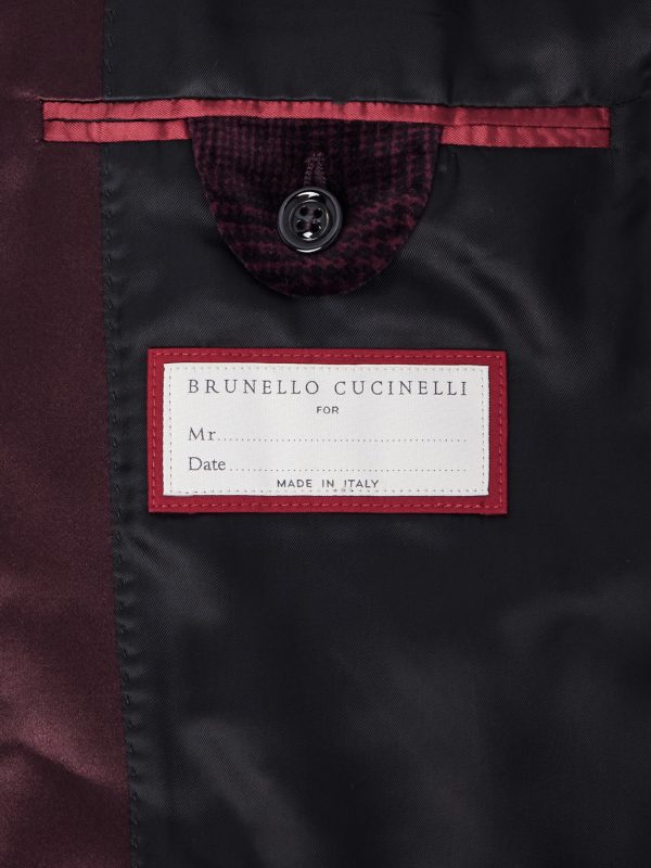 Slim-Fit Satin-Trimmed Prince of Wales Checked Cotton-Velvet Tuxedo Jacket - E1 Slim-Fit Satin-Trimmed Prince of Wales Checked Cotton-Velvet Tuxedo Jacket - E1
