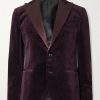 Slim-Fit Satin-Trimmed Prince of Wales Checked Cotton-Velvet Tuxedo Jacket Slim-Fit Satin-Trimmed Prince of Wales Checked Cotton-Velvet Tuxedo Jacket