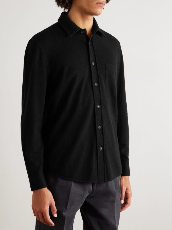 Wool, Cashmere and Silk-Blend Shirt - FR Wool, Cashmere and Silk-Blend Shirt - FR