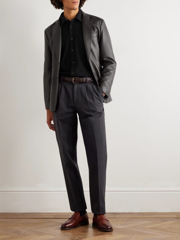 Wool, Cashmere and Silk-Blend Shirt - OU Wool, Cashmere and Silk-Blend Shirt - OU
