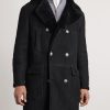Double-Breasted Shearling Coat - FR