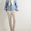 Straight-Leg Pleated Cotton-Corduroy Trousers - OU