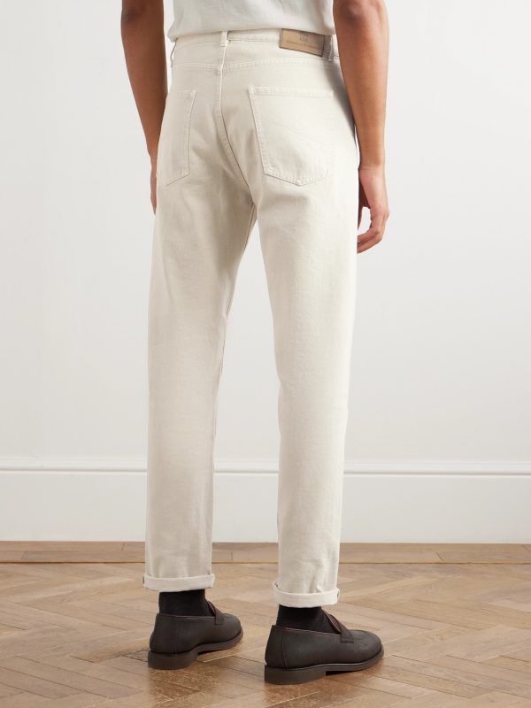 Slim-Fit Cotton-Corduroy Trousers - BK Slim-Fit Cotton-Corduroy Trousers - BK