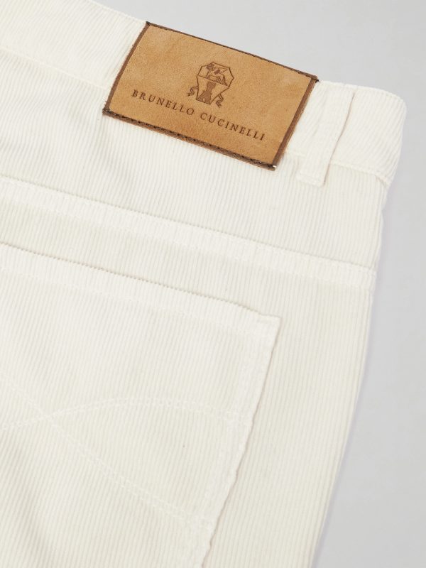 Slim-Fit Cotton-Corduroy Trousers - CU Slim-Fit Cotton-Corduroy Trousers - CU
