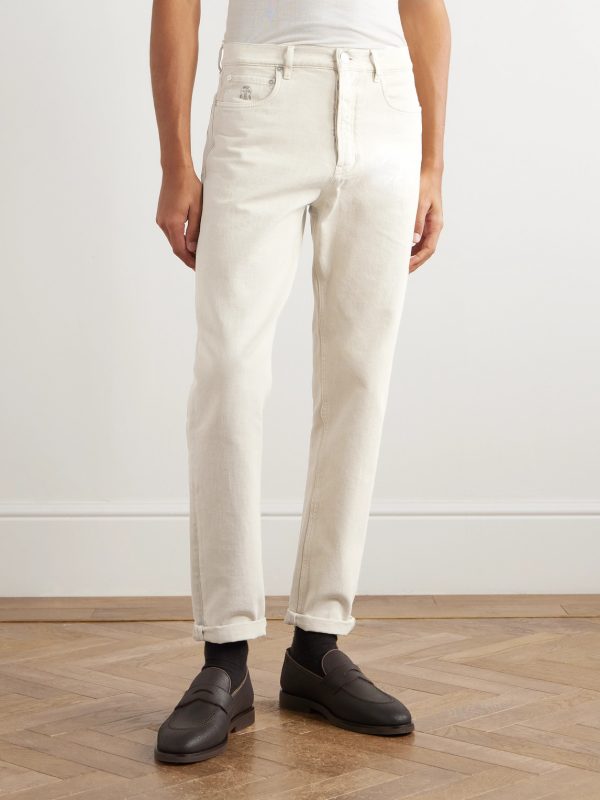 Slim-Fit Cotton-Corduroy Trousers - FR Slim-Fit Cotton-Corduroy Trousers - FR