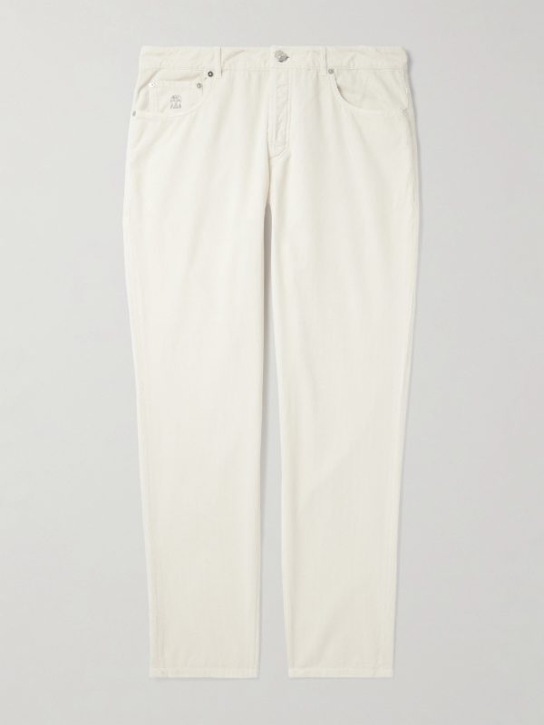 Slim-Fit Cotton-Corduroy Trousers Slim-Fit Cotton-Corduroy Trousers