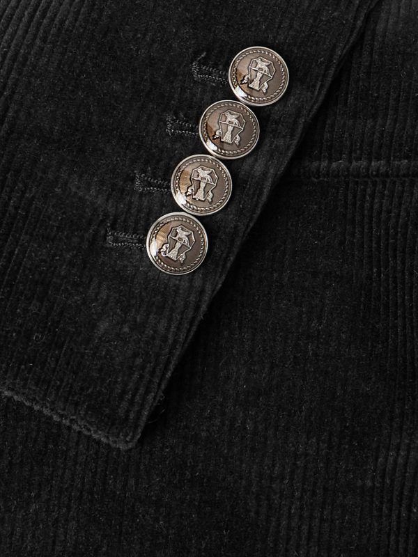 Double-Breasted Cotton-Blend Corduroy Suit Jacket - CU