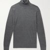 Silk and Cotton-Blend Rollneck Sweater Silk and Cotton-Blend Rollneck Sweater