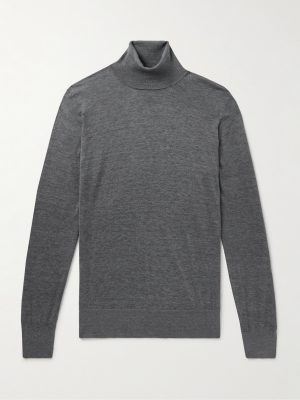 Silk and Cotton-Blend Rollneck Sweater Silk and Cotton-Blend Rollneck Sweater