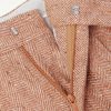 Straight-Leg Pleated Herringbone Wool and Cashmere-Blend Trousers - E1
