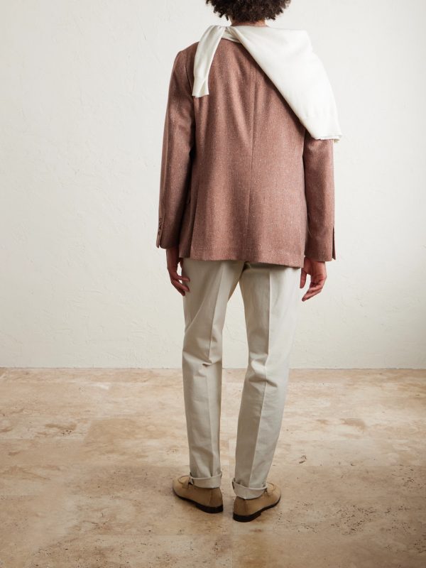 Herringbone Wool and Cashmere-Blend Blazer - BK