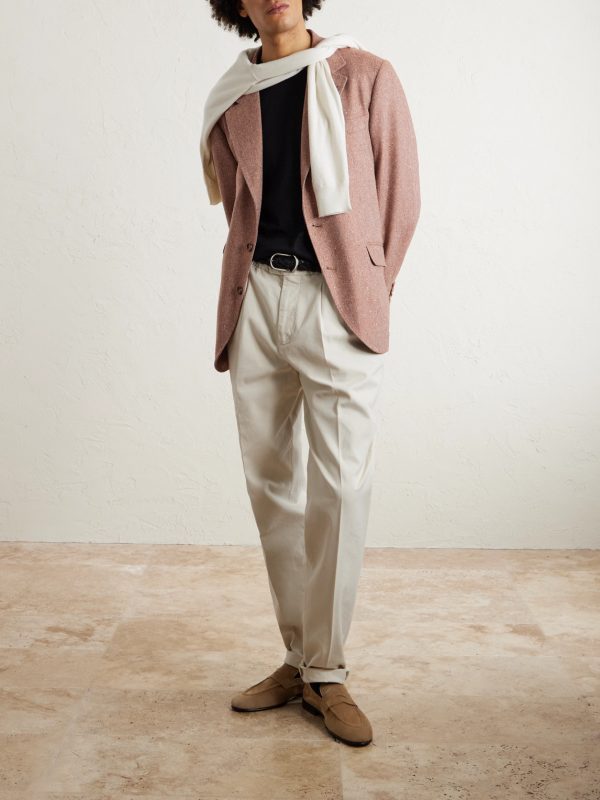 Herringbone Wool and Cashmere-Blend Blazer - OU