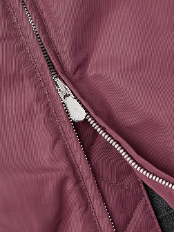 Padded Cashmere-Trimmed Shell Bomber Jacket - CU Padded Cashmere-Trimmed Shell Bomber Jacket - CU