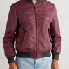 Padded Cashmere-Trimmed Shell Bomber Jacket - FR Padded Cashmere-Trimmed Shell Bomber Jacket - FR