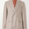 Striped Cashmere and Silk-Blend Suit Jacket Striped Cashmere and Silk-Blend Suit Jacket