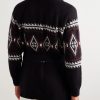 Shawl-Collar Belted Jacquard-Knit Wool, Silk and Cashmere-Blend Cardigan - BK Shawl-Collar Belted Jacquard-Knit Wool, Silk and Cashmere-Blend Cardigan - BK